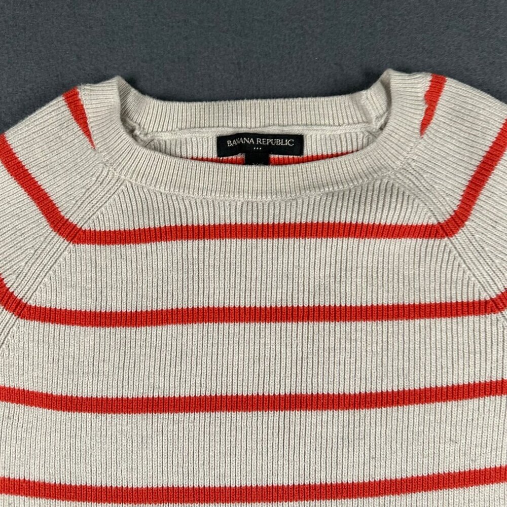 Banana Republic Factory Sweater Womens XS Striped Ribbed Long Sleeve Sweater - Picture 4 of 12